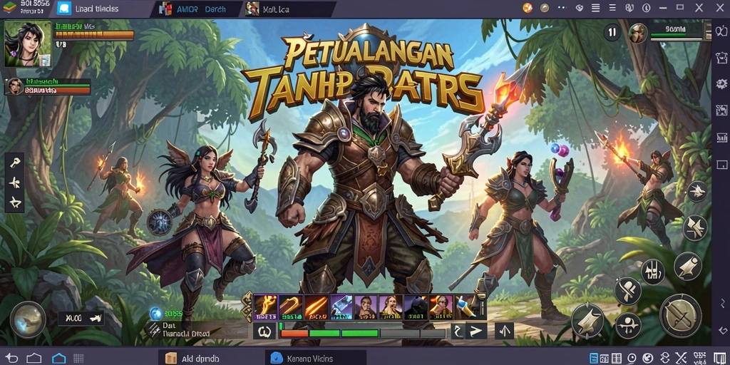 Tangkapan layar dari gameplay mendebarkan di 8055, menunjukkan aksi pertarungan ARPG.
