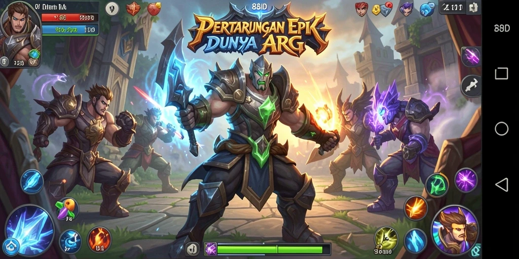 Tampilan karakter dan aksi gameplay yang menegangkan dari 88ID.