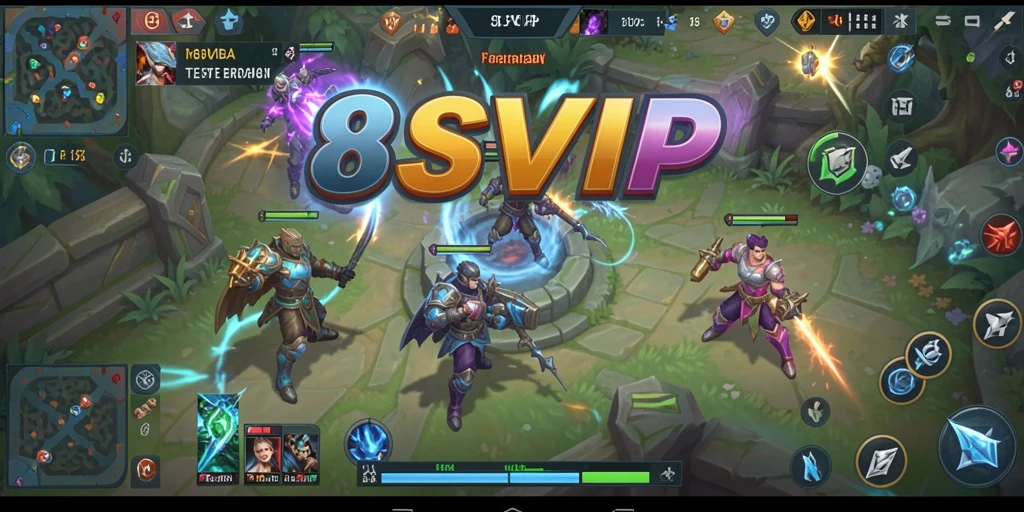 Tampilan gameplay MOBA yang seru dan mendebarkan di 8SVIP.
