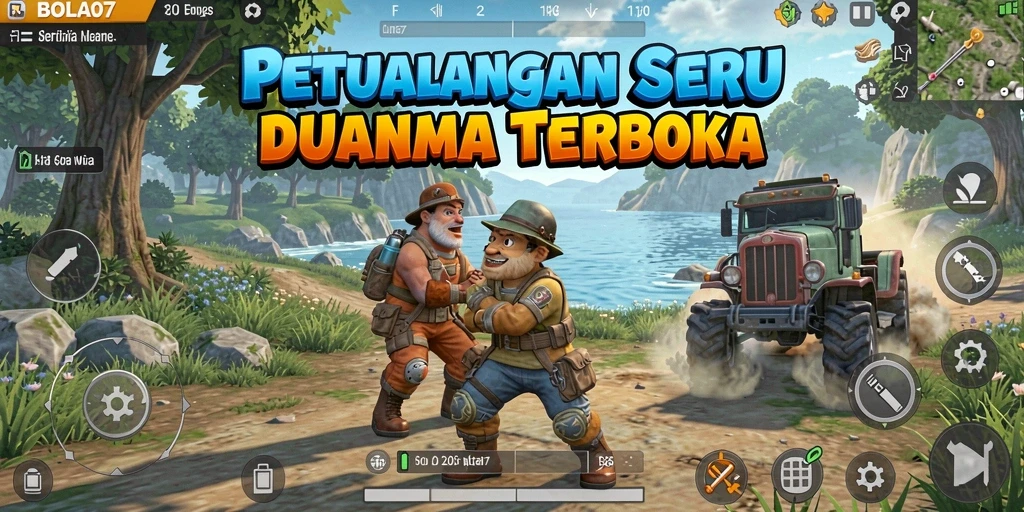 Tangkapan layar mendemonstrasikan gameplay terbuka yang menakjubkan di BOLA07.