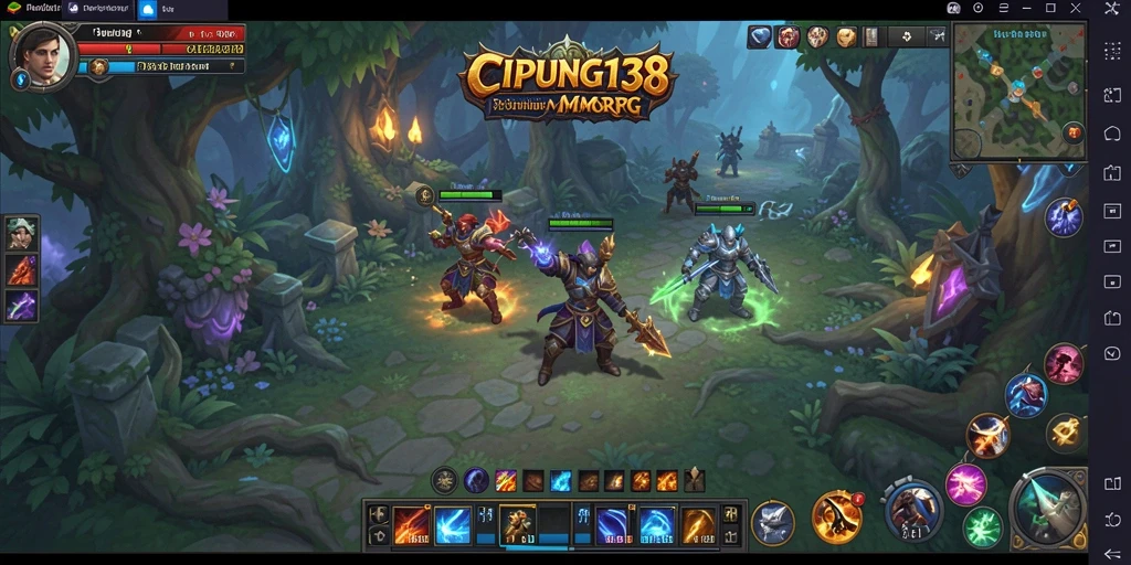 Screenshot gameplay menunjukkan aksi seru di dunia MMORPG.