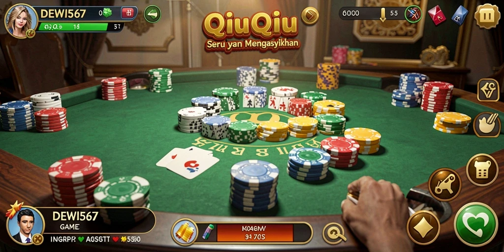 Menampilkan gameplay QiuQiu yang seru dan menantang.