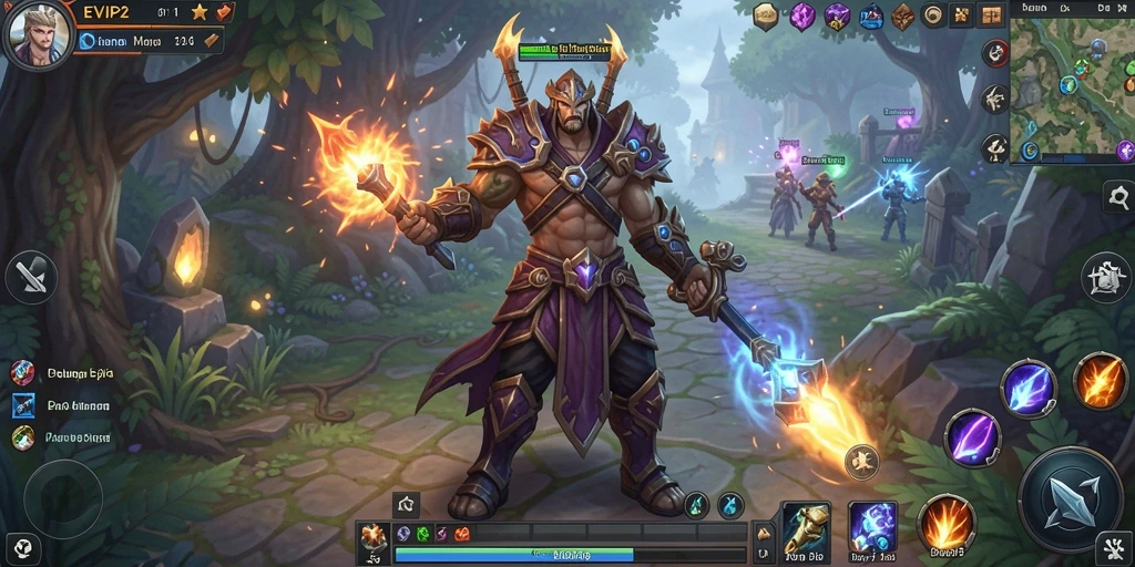 Tampilan gameplay epik di dunia MMORPG EVIP2 yang menakjubkan.