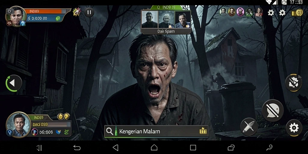 Tampilan menakutkan dari gameplay IND89 yang penuh kengerian.