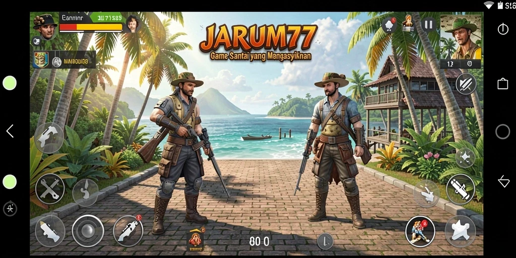 Tampilan gameplay <strong>JARUM77</strong> yang menarik dan berwarna-warni.