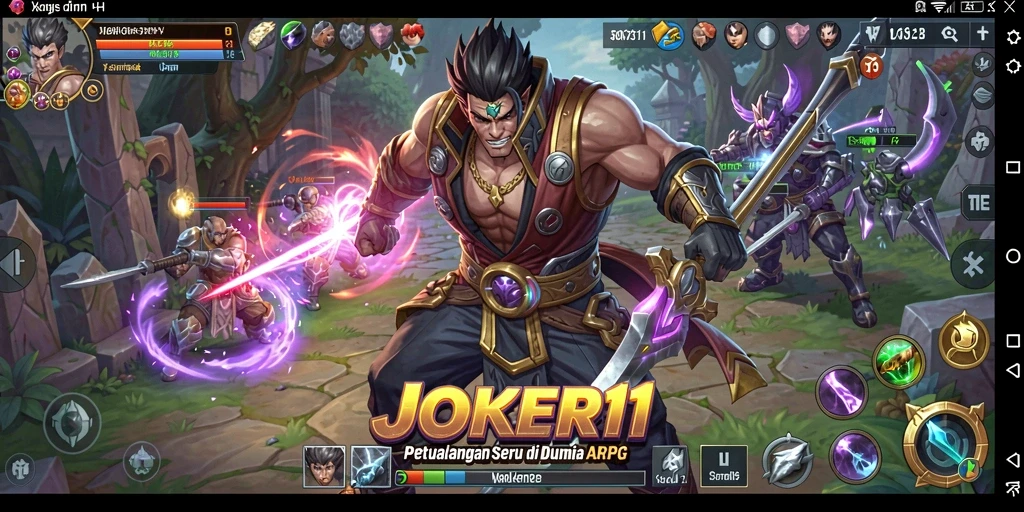 Tangkapan layar menampilkan aksi seru dalam gameplay JOKER11.