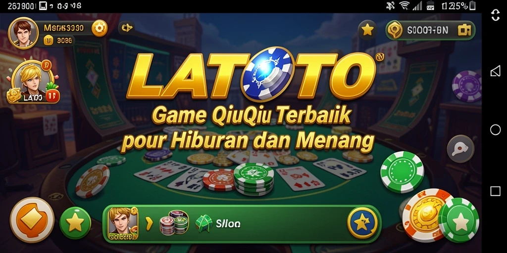 Tangkapan layar utama LATOTO menampilkan aksi seru permainan QiuQiu.