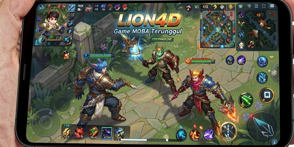 Tangkapan layar gameplay LION4D yang mendebarkan dalam aksi pertempuran tim.