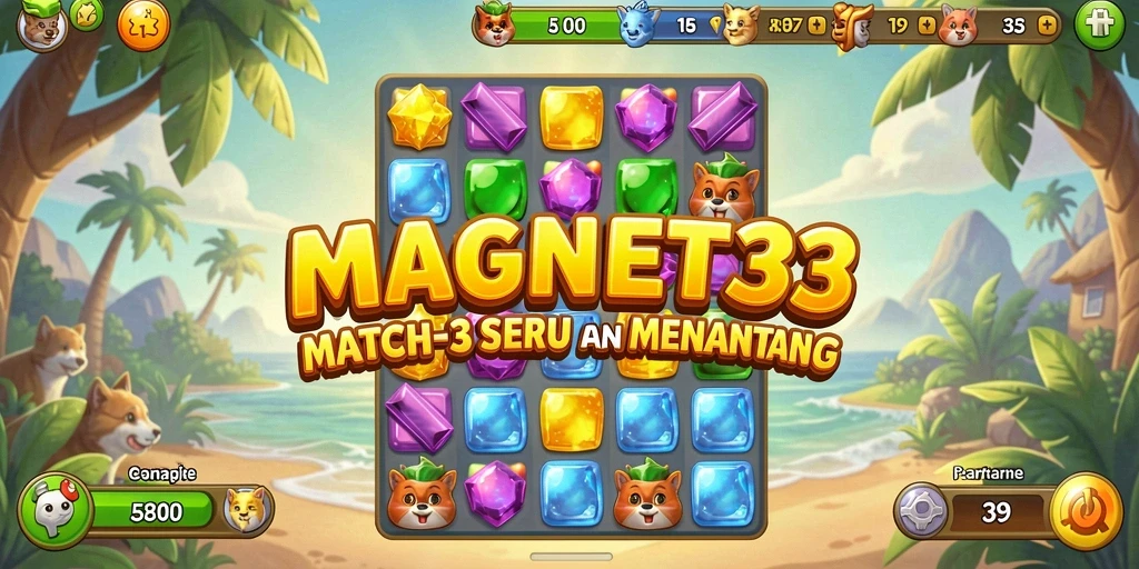Tampilan gameplay MAGNET33 yang menarik dan penuh warna.