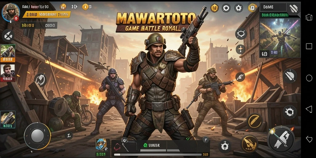 Screenshot gameplay menampilkan pertarungan sengit di MAWARTOTO.