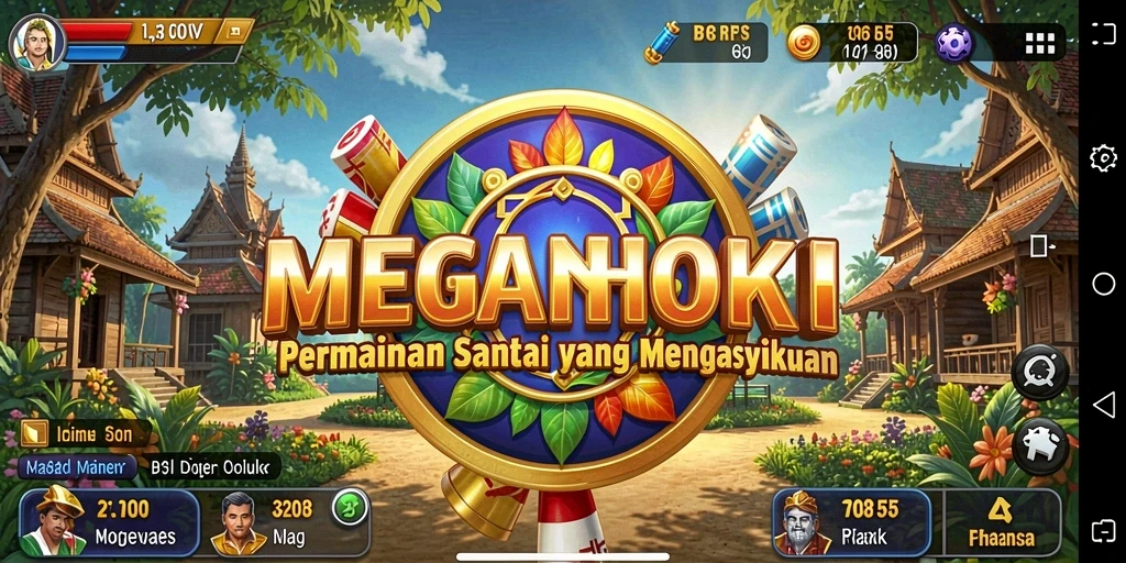 Tangkapan layar gameplay MEGAHOKI yang seru dan penuh warna.