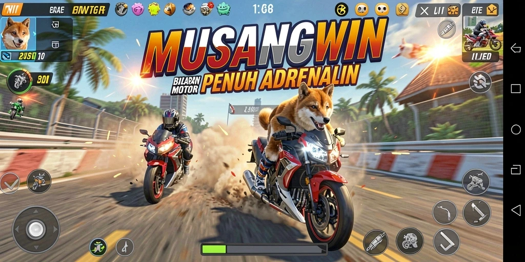 Gameplay seru dan menegangkan di MUSANGWIN.