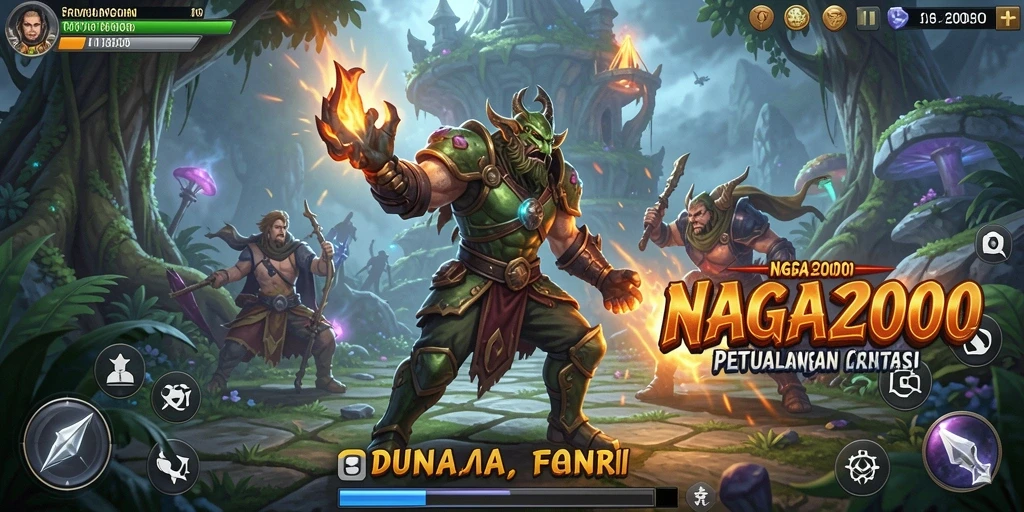 Screenshot gameplay NAGA2000 dengan aksi seru dan grafis menawan.