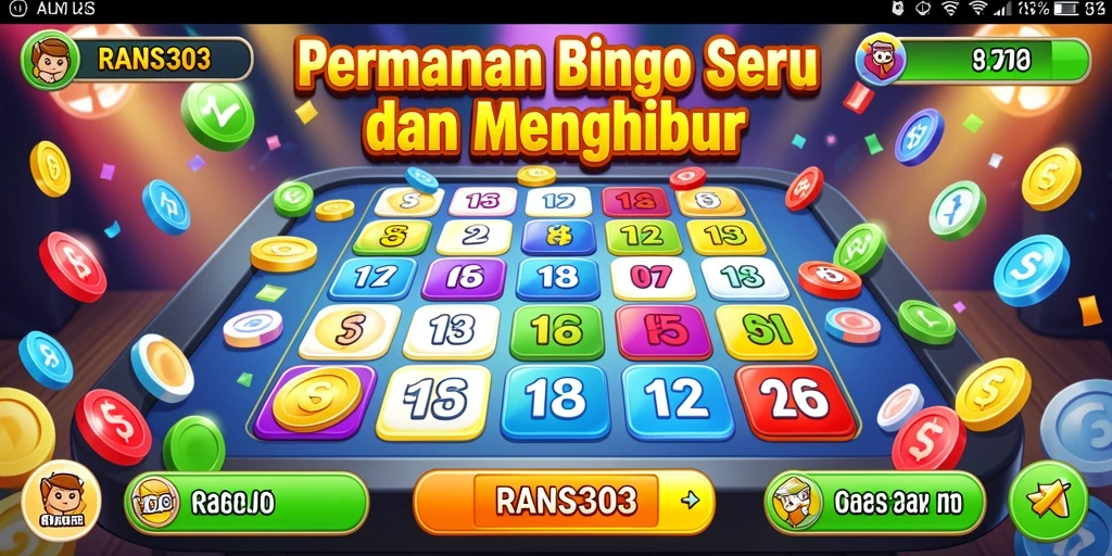 Tampilan gameplay Bingo yang seru dan menegangkan di RANS303.
