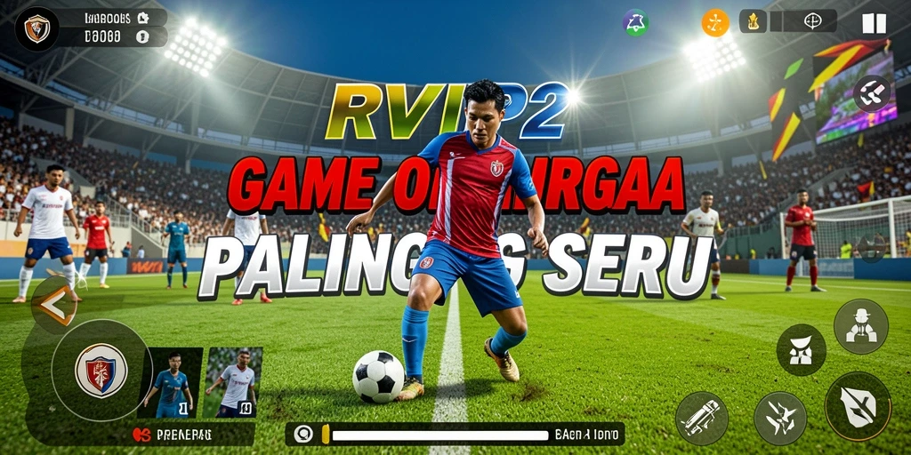Tampilan gameplay seru di RVIP2 menunjukkan aksi olahraga yang mendebarkan.