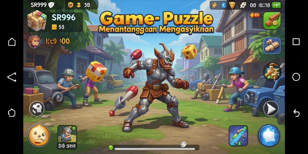 Gameplay SR996 yang menantang dengan teka-teki kompleks.