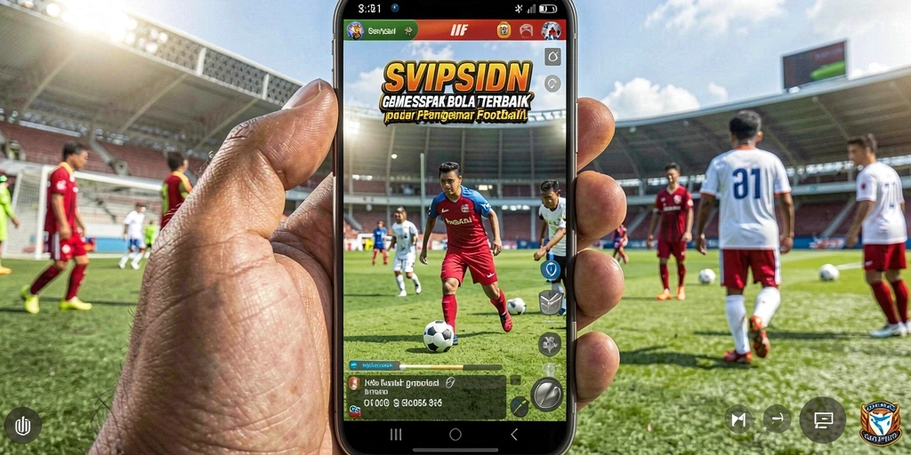 Tampilan gameplay menarik dari SVIPSIDN menampilkan aksi sepak bola yang seru.