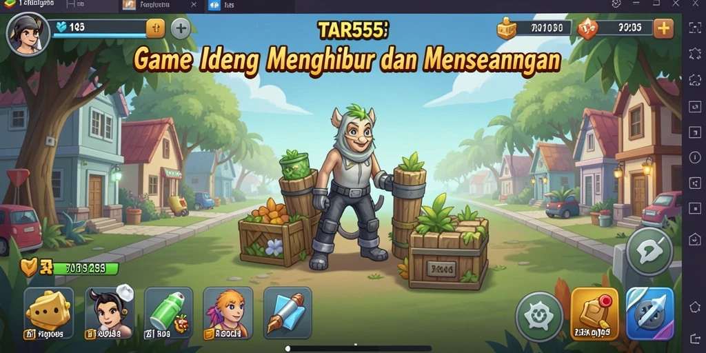 Tampilan gameplay TAR555 yang menawan dan interaktif.