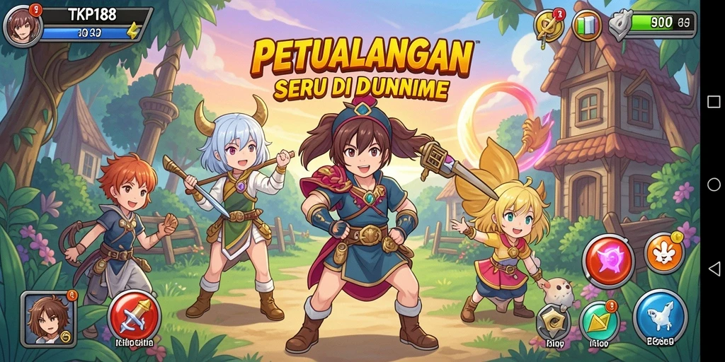 Screenshot utama TKP188 menampilkan grafis menarik dan aksi gameplay menegangkan.