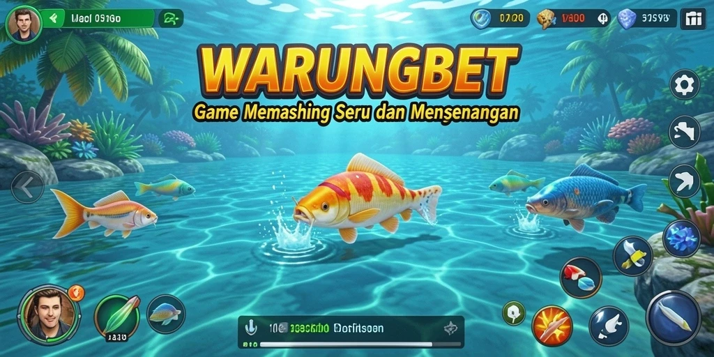 Screenshot gameplay WARUNGBET menampilkan suasana memancing yang seru dan menarik.