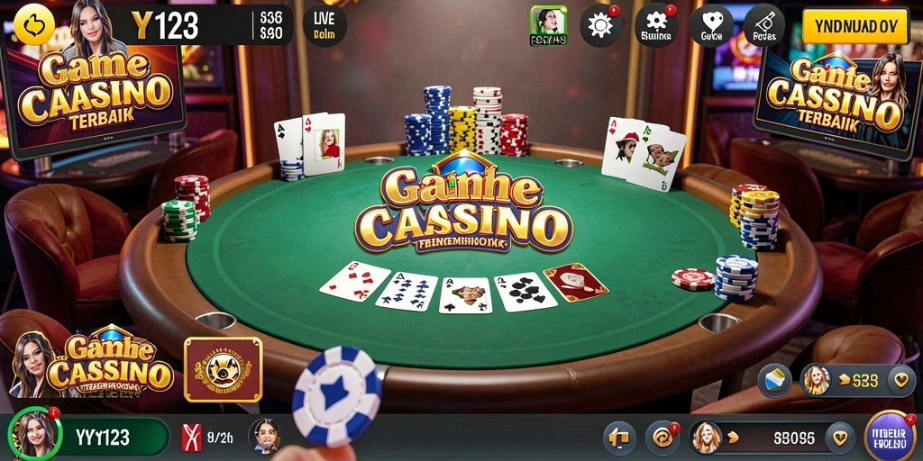 Tampilan gameplay menakjubkan dari YY123 dengan dealer langsung.
